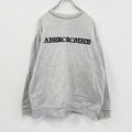 90s　Abercrombie&Fitch　アバクロンビー&フィッッチ　スウェット/トレーナー　霜降りグレー　Lサイズ　　ヴィンテージ　古着