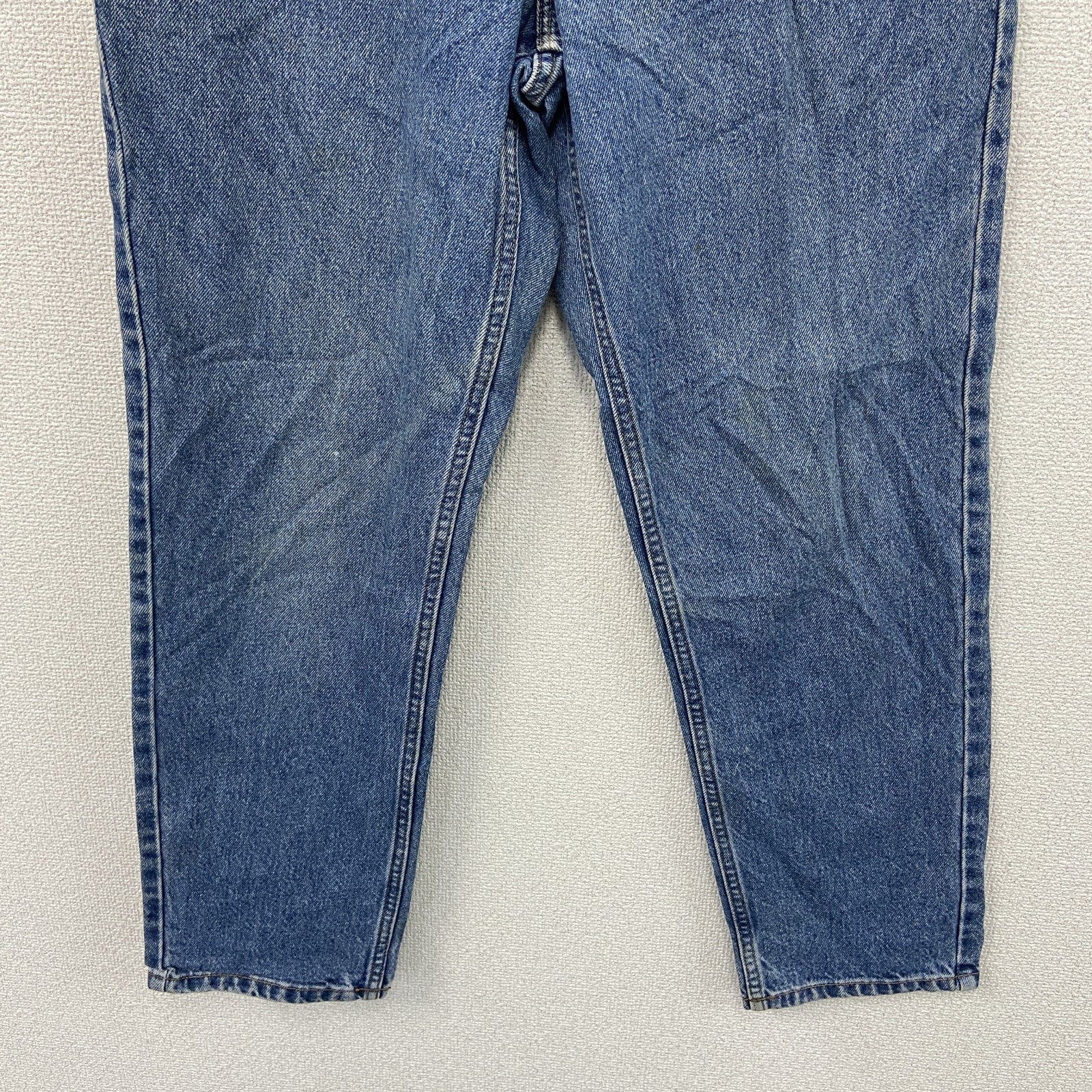 ～00s　L.L.Bean　エルエルビーン　デニムパンツ/ジーンズ　ジップフライ　革パッチ　ヴィンテージ　インディゴ　12サイズ　古着