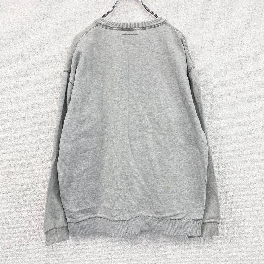 90s　Abercrombie&Fitch　アバクロンビー&フィッッチ　スウェット/トレーナー　霜降りグレー　Lサイズ　　ヴィンテージ　古着