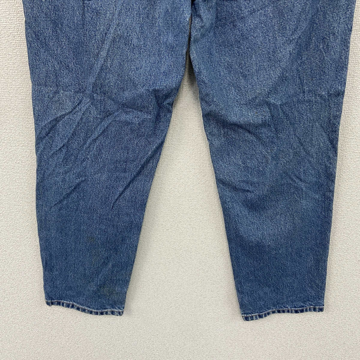 ～00s　L.L.Bean　エルエルビーン　デニムパンツ/ジーンズ　ジップフライ　革パッチ　ヴィンテージ　インディゴ　12サイズ　古着