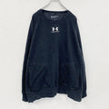 UNDER ARMOUR　アンダーアーマー　スウェット/トレーナー　ラグランスリーブ　黒　ブラック　2XLサイズ　古着