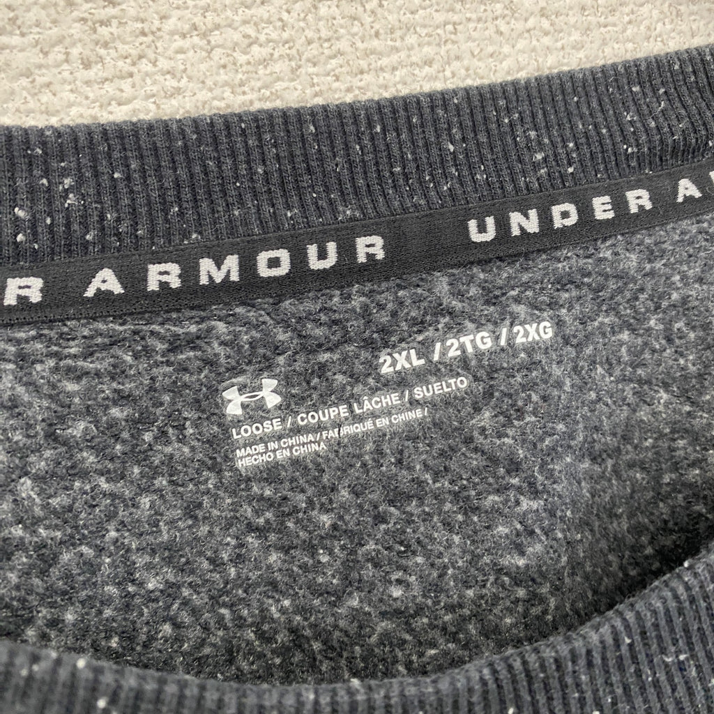 UNDER ARMOUR　アンダーアーマー　スウェット/トレーナー　ラグランスリーブ　黒　ブラック　2XLサイズ　古着