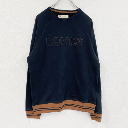 Levi’s　リーバイス　スウェット/トレーナー　デカロゴ　ラグランスリーブ　黒　ブラック　Ｍサイズ
