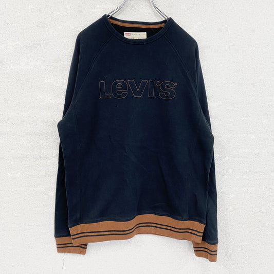 Levi’s　リーバイス　スウェット/トレーナー　デカロゴ　ラグランスリーブ　黒　ブラック　Ｍサイズ