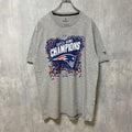 Fanatics　ファナティクス　NFL　半袖プリントTシャツ　グレー　灰色　レトロ　アメフト　スポーツ　スーパーボウル　古着