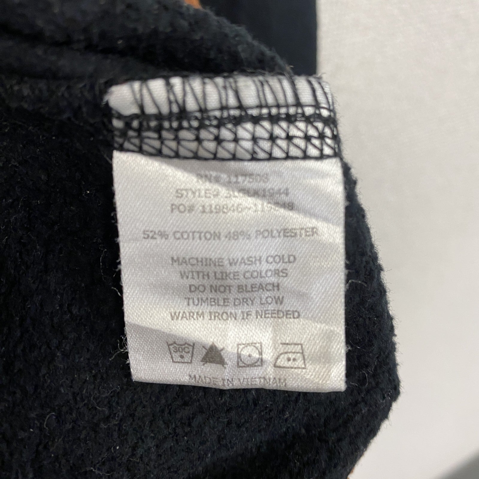 Levi’s　リーバイス　スウェット/トレーナー　デカロゴ　ラグランスリーブ　黒　ブラック　Ｍサイズ　古着
