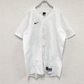 00s　NIKE　ナイキ　半袖ベースボールTシャツ　スウッシュ　白　ホワイト　Lサイズ　