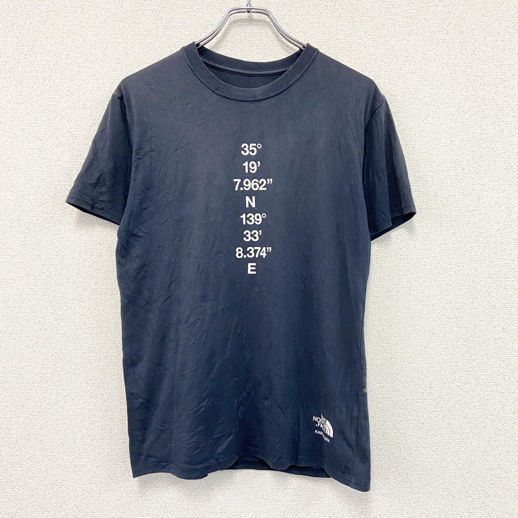 THE NORTH FACE　ザ・ノースフェイス　鎌倉店限定　半袖プリントTシャツ　紺　ネイビー　Lサイズ　古着
