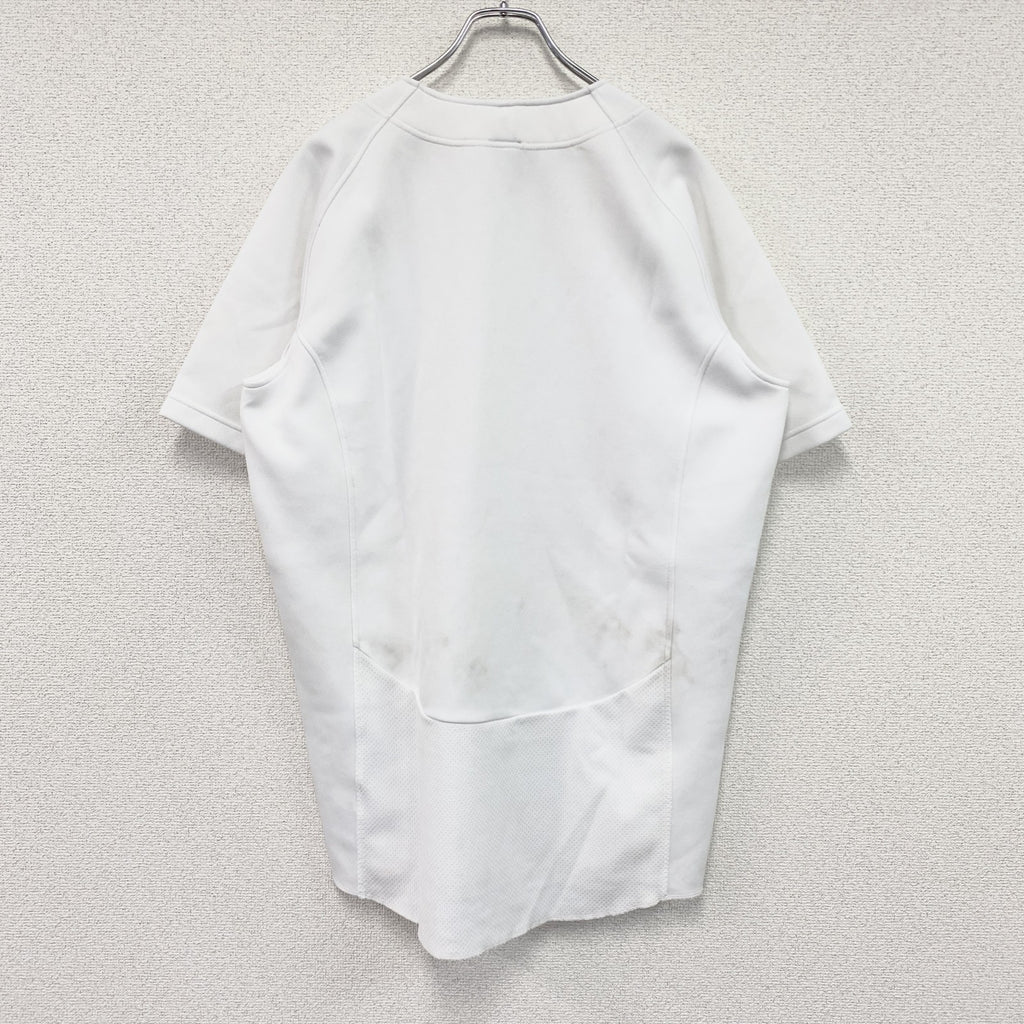 00s　NIKE　ナイキ　半袖ベースボールTシャツ　スウッシュ　白　ホワイト　Lサイズ　