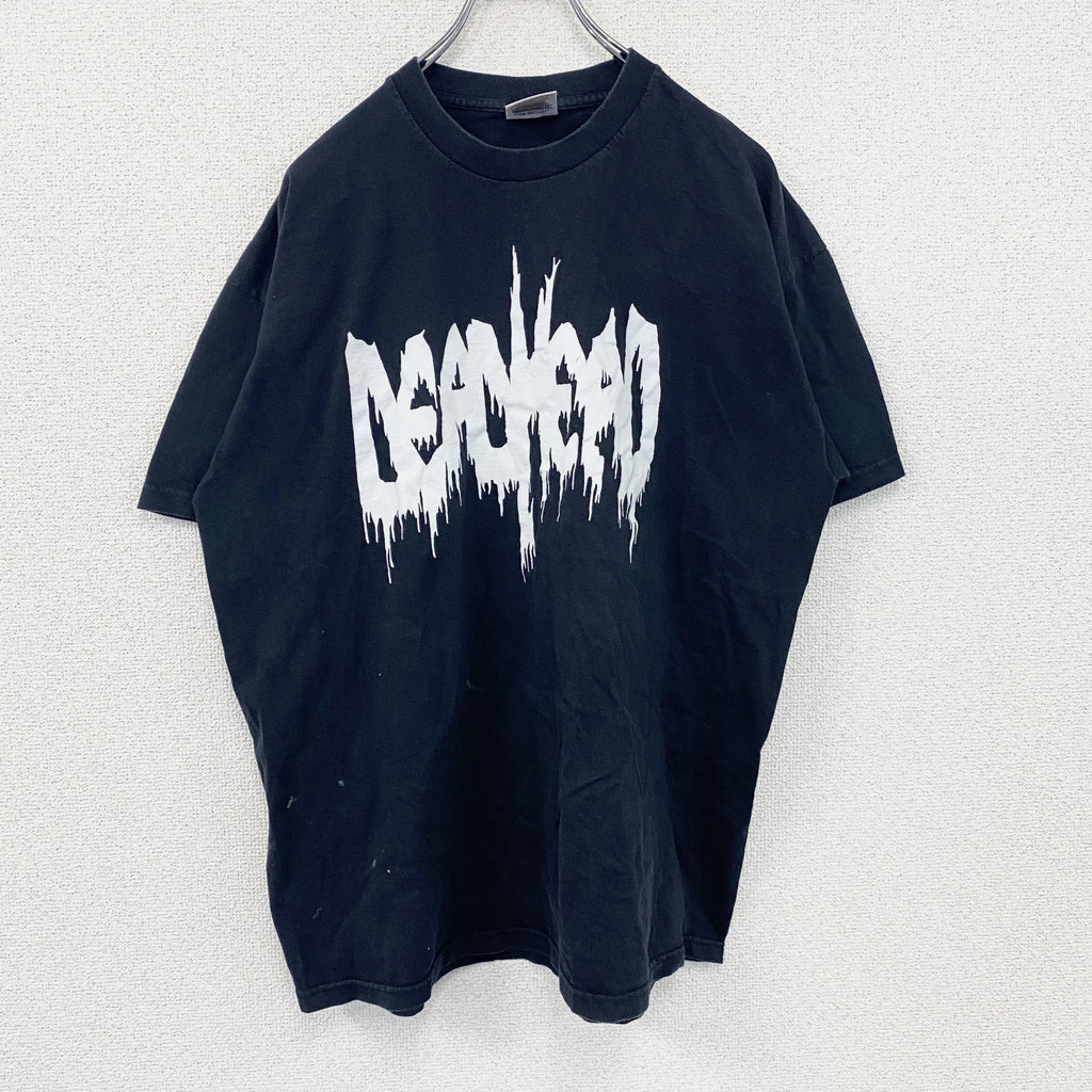 FRUIT OF THE LOOM　Hatteland Technology　半袖Tシャツ　黒　ブラック　XLサイズ　古着
