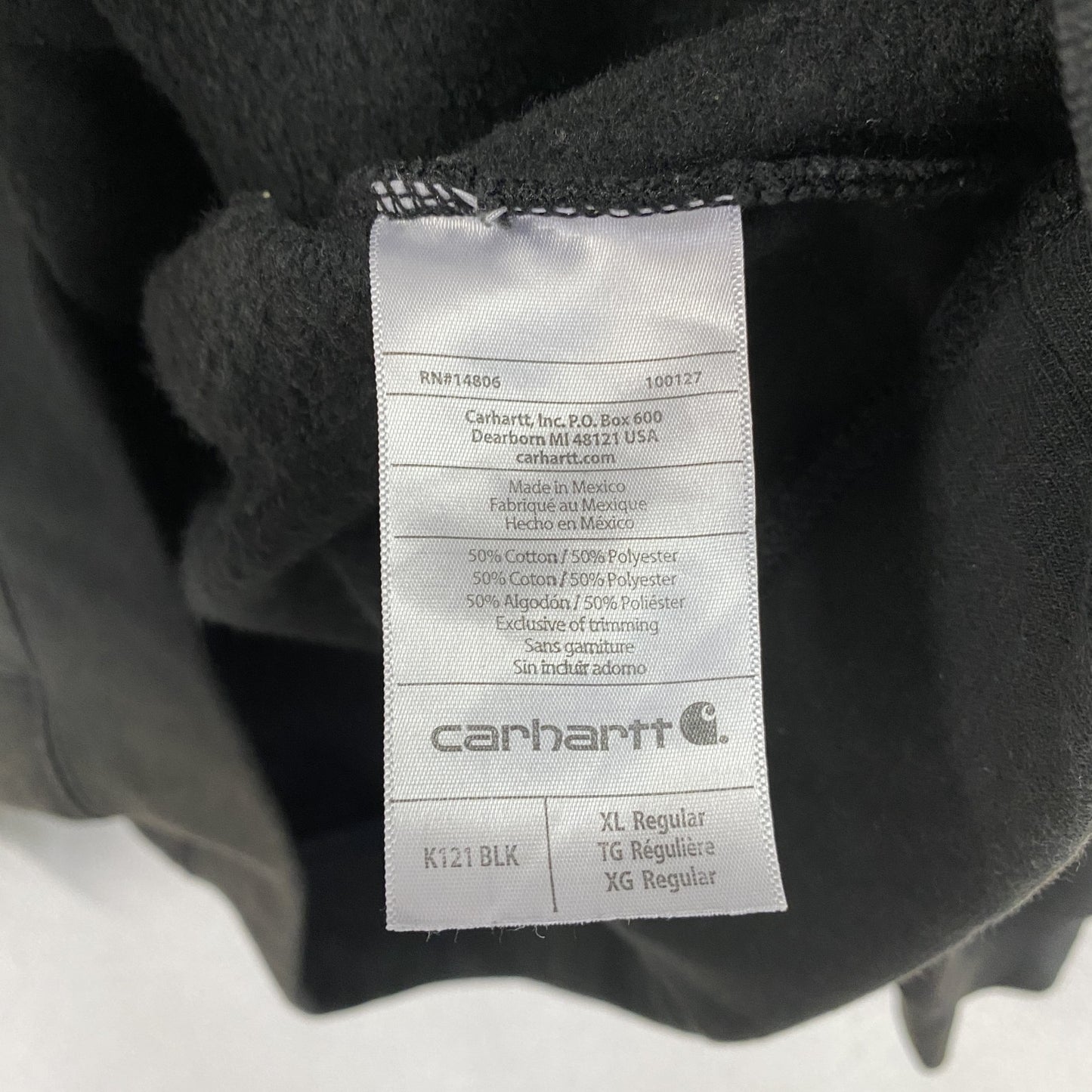 Carhartt　カーハート　スウェットパーカー/フーディー　フェード　黒　ブラック　XLサイズ