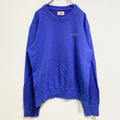 EVERESTISLES　長袖ワンポイントロゴ刺繍スウェット　トレーナー　クルーネック　青　ブルー　秋冬服　Lサイズ　古着