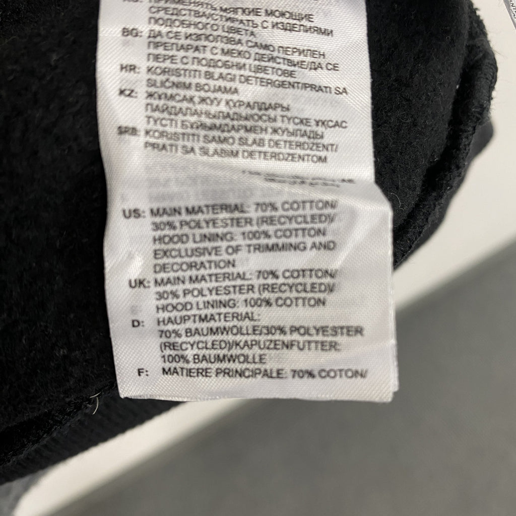 adidas　アディダス　スウェットパーカー/フーディー　パフォーマンスロゴ　黒　ブラック　2XLサイズ　古着