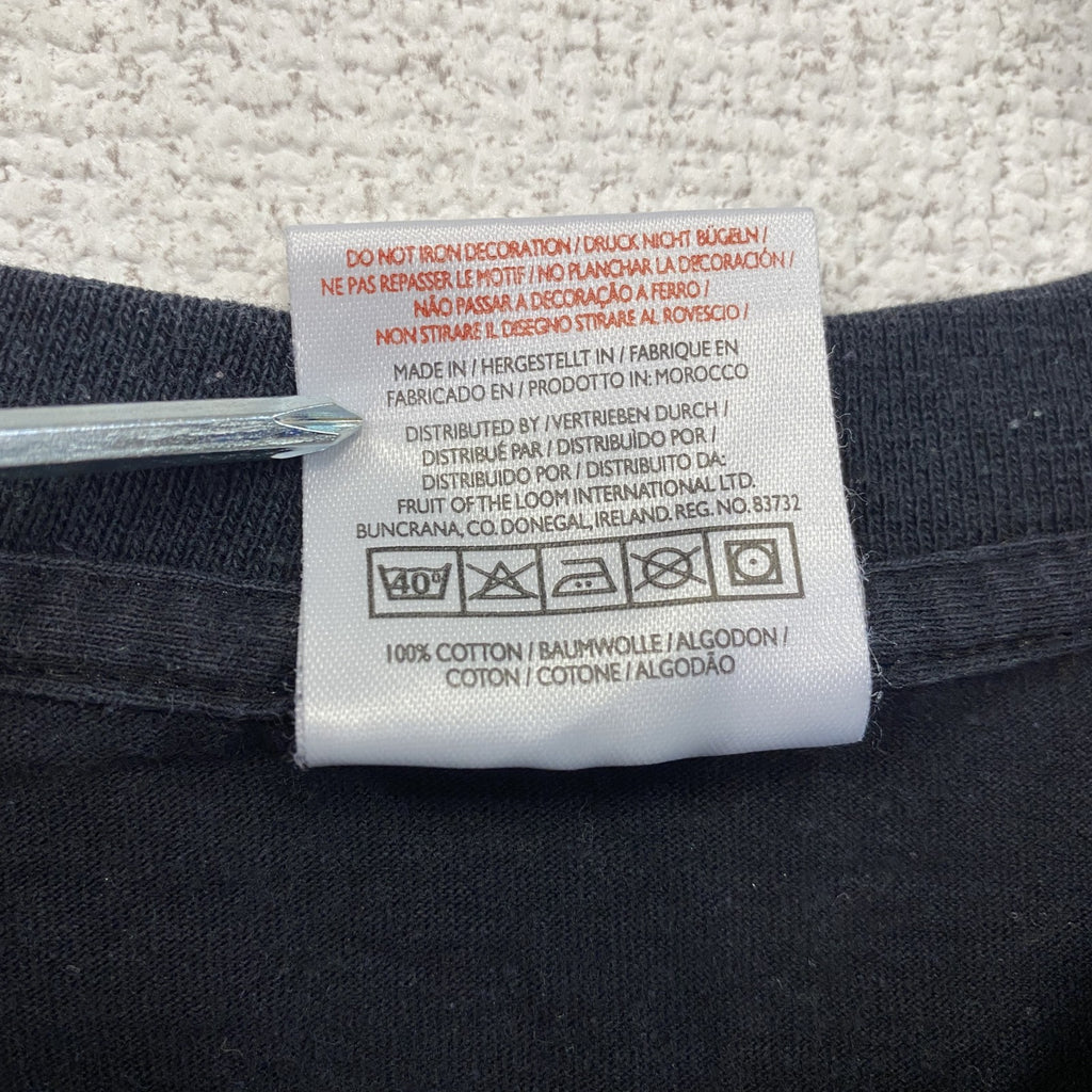 FRUIT OF THE LOOM　Hatteland Technology　半袖Tシャツ　黒　ブラック　XLサイズ　古着