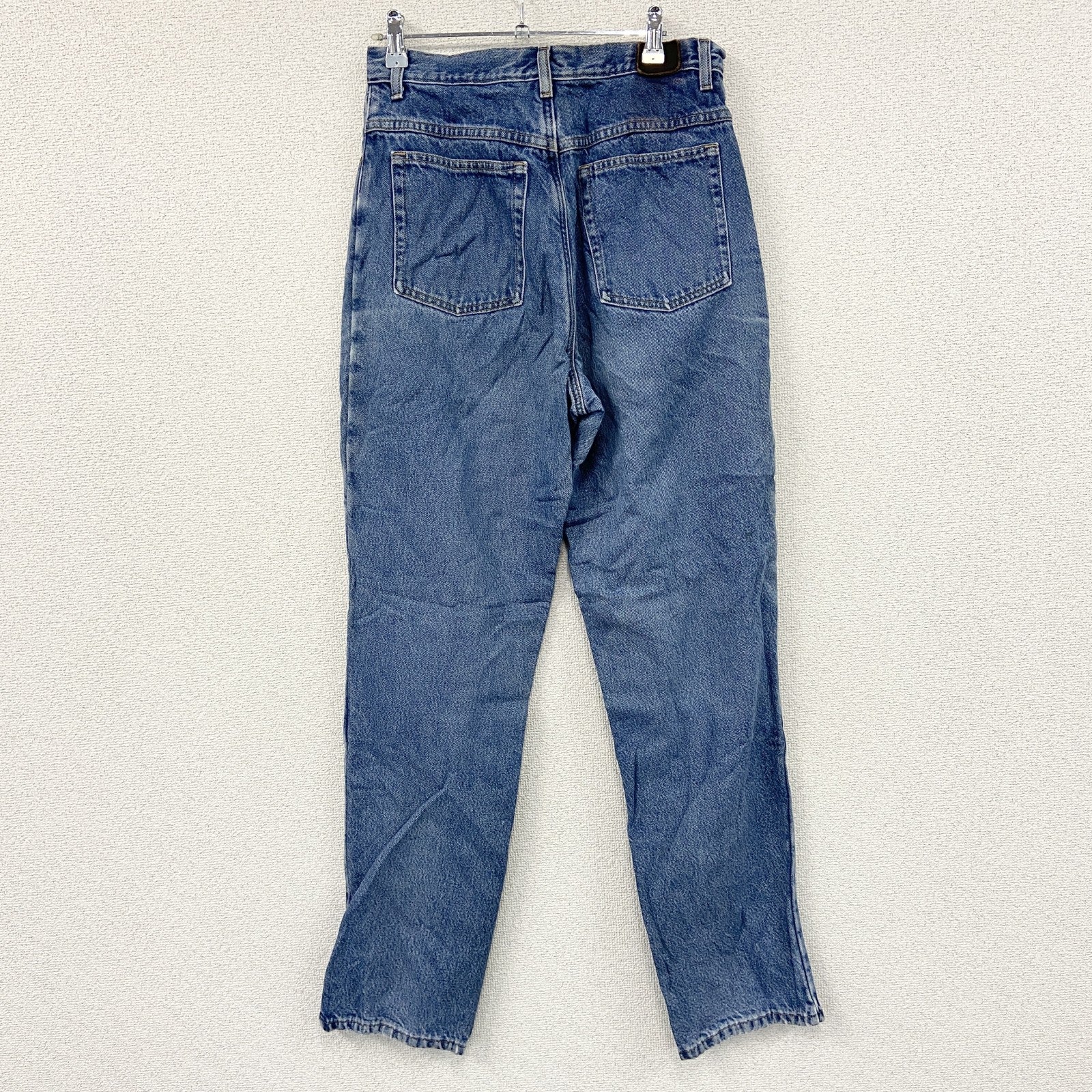 ～00s　L.L.Bean　エルエルビーン　デニムパンツ/ジーンズ　ジップフライ　ネル生地ライナー　革パッチ　インディゴ　10サイズ　古着