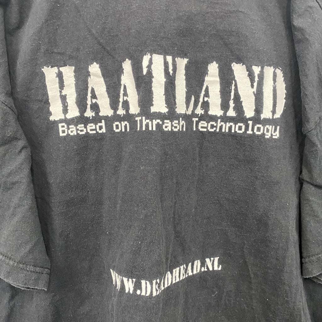 FRUIT OF THE LOOM　Hatteland Technology　半袖Tシャツ　黒　ブラック　XLサイズ　古着