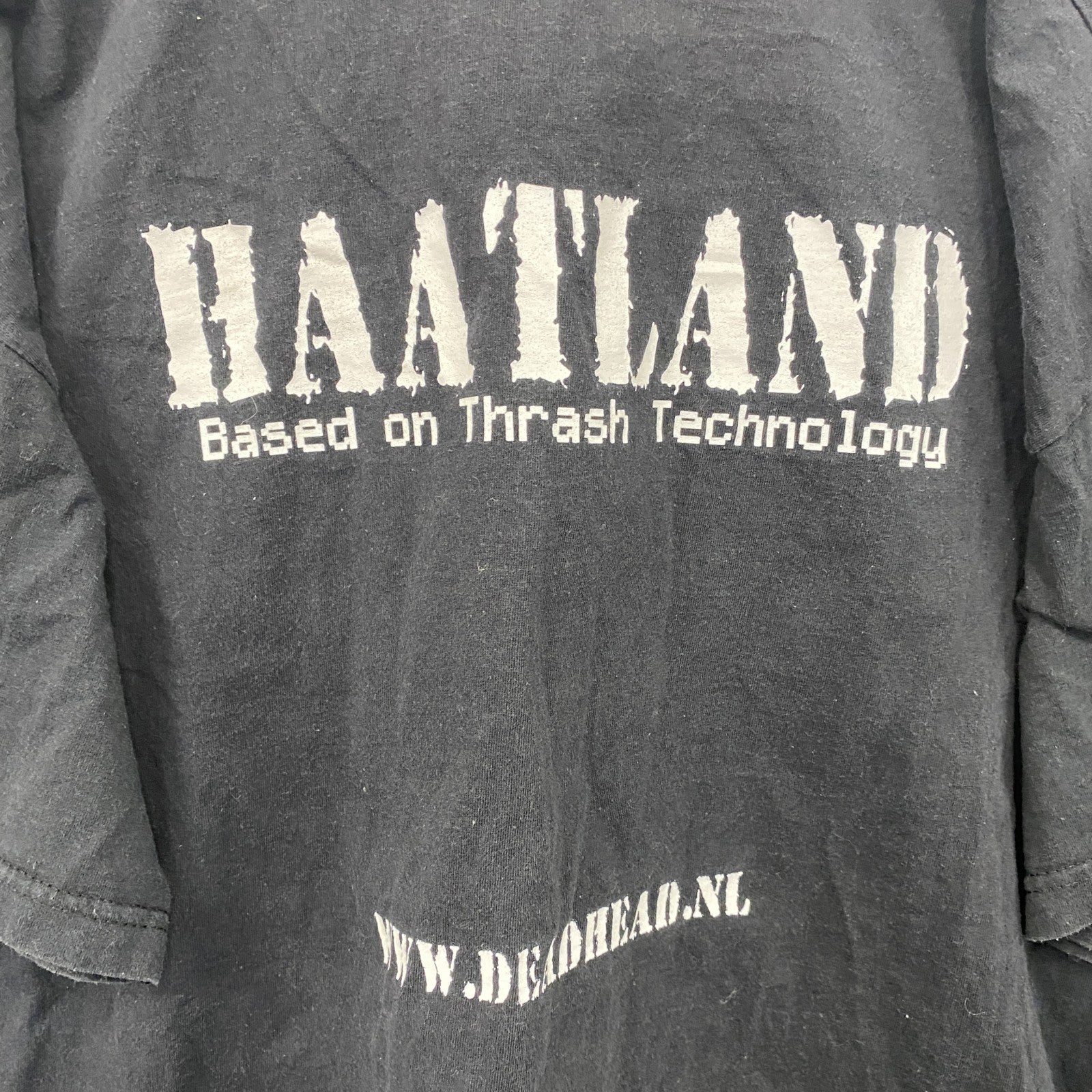 FRUIT OF THE LOOM　Hatteland Technology　半袖Tシャツ　黒　ブラック　XLサイズ　古着