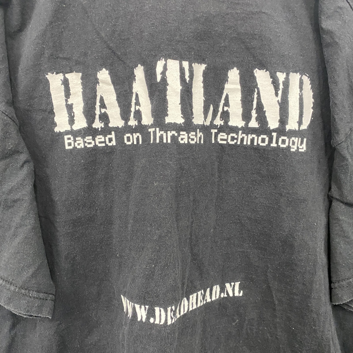 FRUIT OF THE LOOM　Hatteland Technology　半袖Tシャツ　黒　ブラック　XLサイズ　古着
