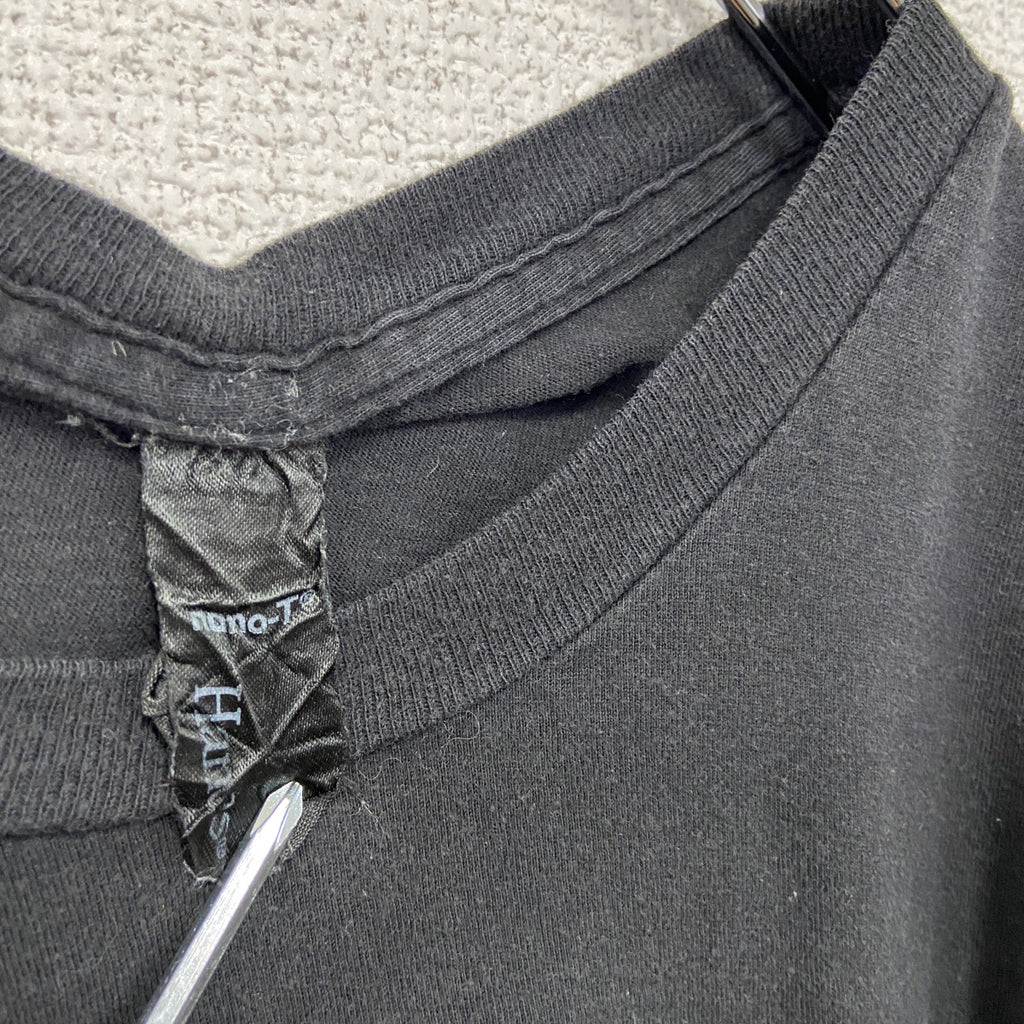 Hanes　ヘインズ　半袖プリントTシャツ　プログレスインジケーター　黒　ブラック　Mサイズ　古着