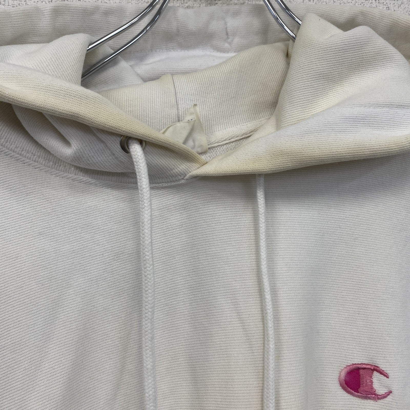 Champion　チャンピオン　リバースウィーブ　スウェットパーカー/フーディー　ヘビーウエイト　現行　白　ホワイト　Ｍサイズ　古着