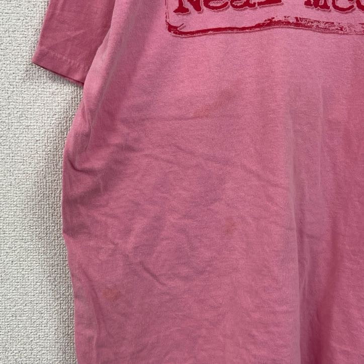 古着 used　90s　Neal McCoy　ニールマッコイ　半袖フォトプリントTシャツ　ヴィンテージ　ピンク　Mサイズ