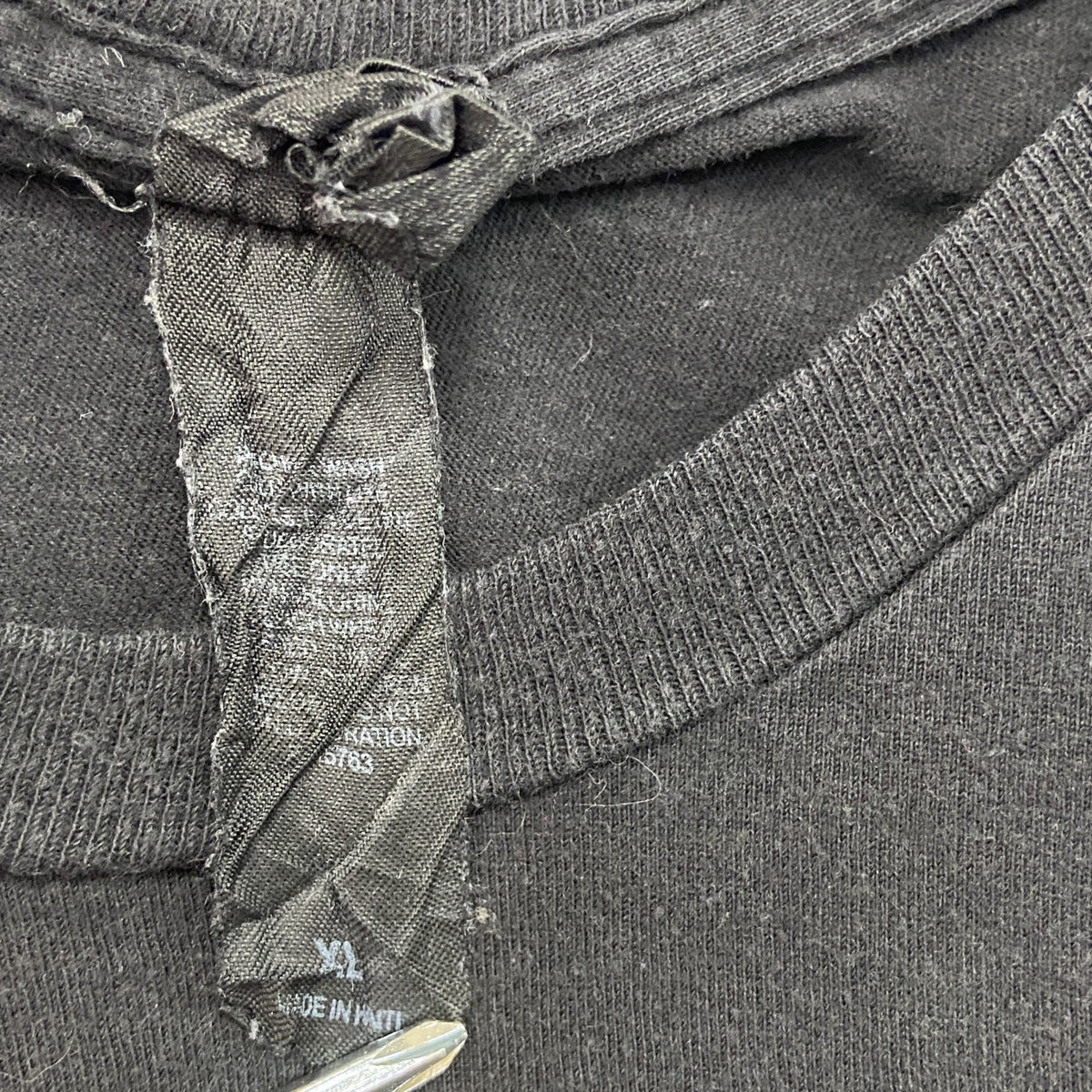 Hanes　ヘインズ　半袖プリントTシャツ　プログレスインジケーター　黒　ブラック　Mサイズ カットソー メンズ コットン 古着