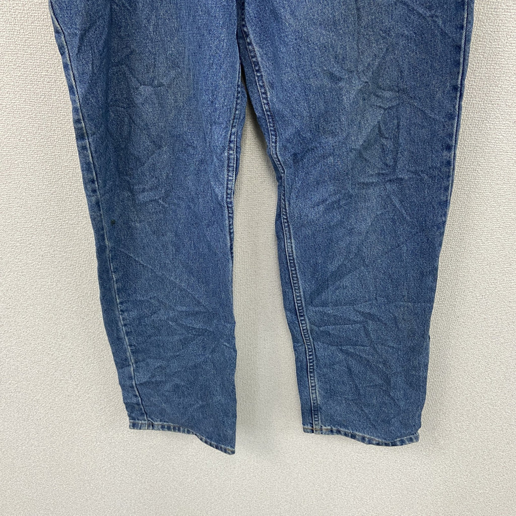 L.L.Bean　エルエルビーン　デニムパンツ/ジーンズ　ジップフライ　革パッチ　インディゴ　W36サイズ　古着