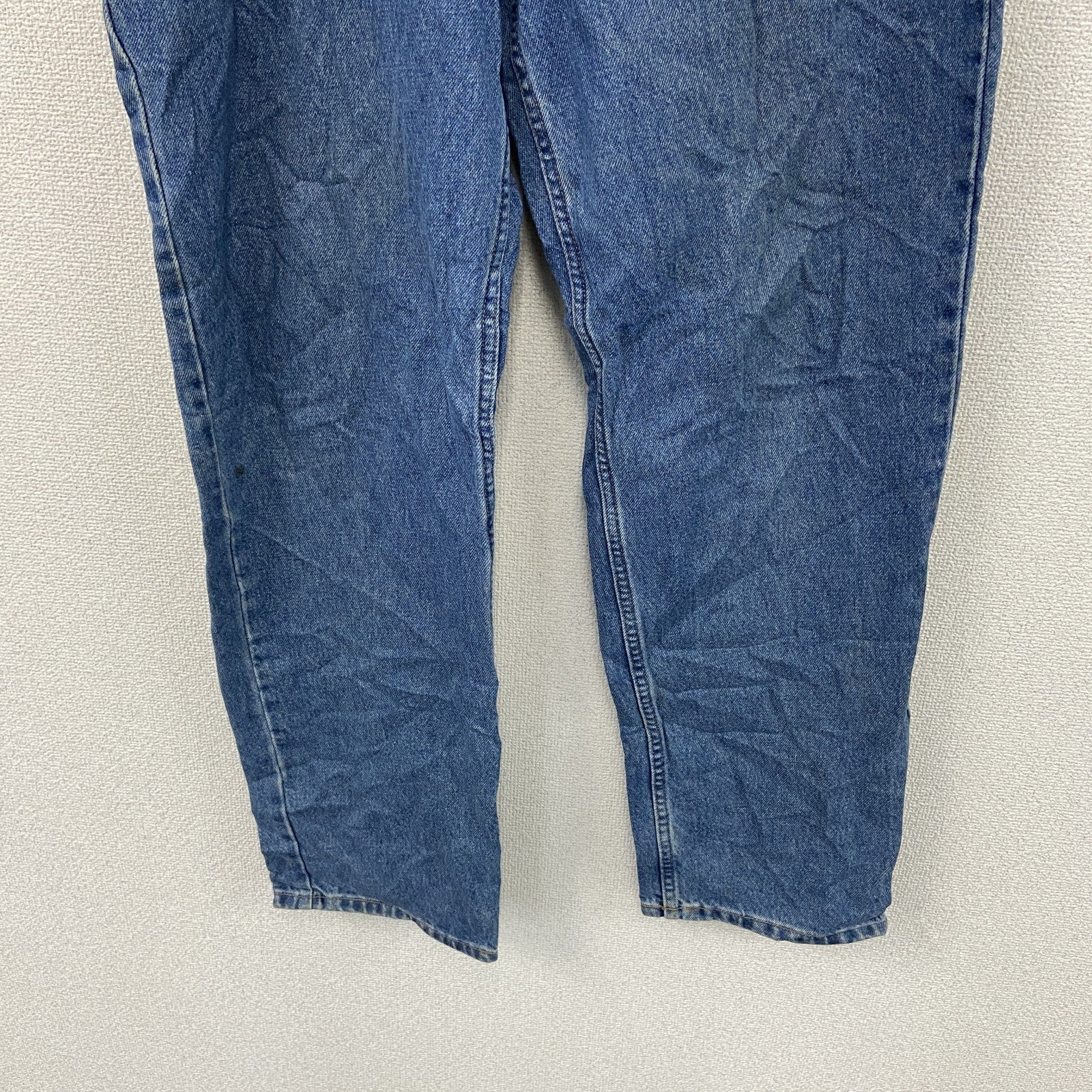 L.L.Bean　エルエルビーン　デニムパンツ/ジーンズ　ジップフライ　革パッチ　インディゴ　W36サイズ　古着