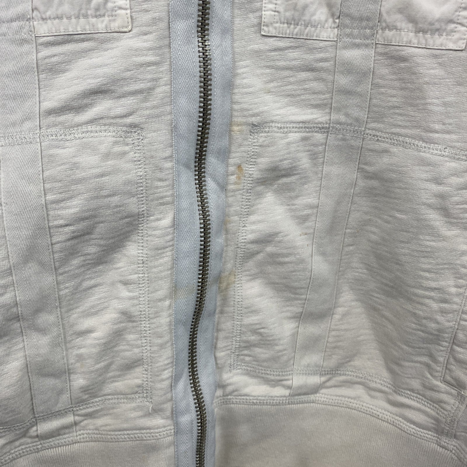 Calvin Klein　カルバンクライン　フルジップスウェットジャケット　4つポケット　白　ホワイト　古着