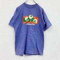 90s　SALEM　半袖プリントTシャツ　ヴィンテージ　シングルステッチ　紫　パープル　Lサイズ　古着