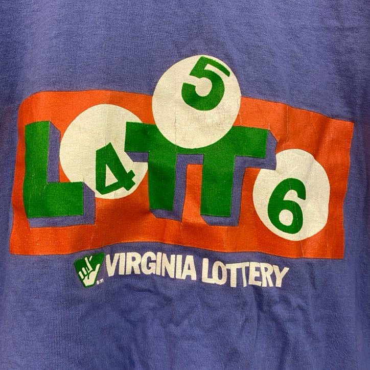 90s　SALEM　半袖プリントTシャツ　ヴィンテージ　シングルステッチ　紫　パープル　Lサイズ　古着