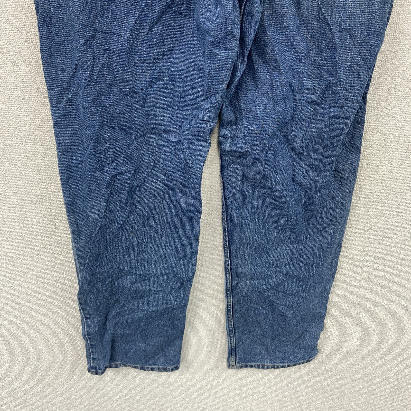 L.L.Bean　エルエルビーン　デニムパンツ/ジーンズ　ジップフライ　革パッチ　インディゴ　W36サイズ　古着