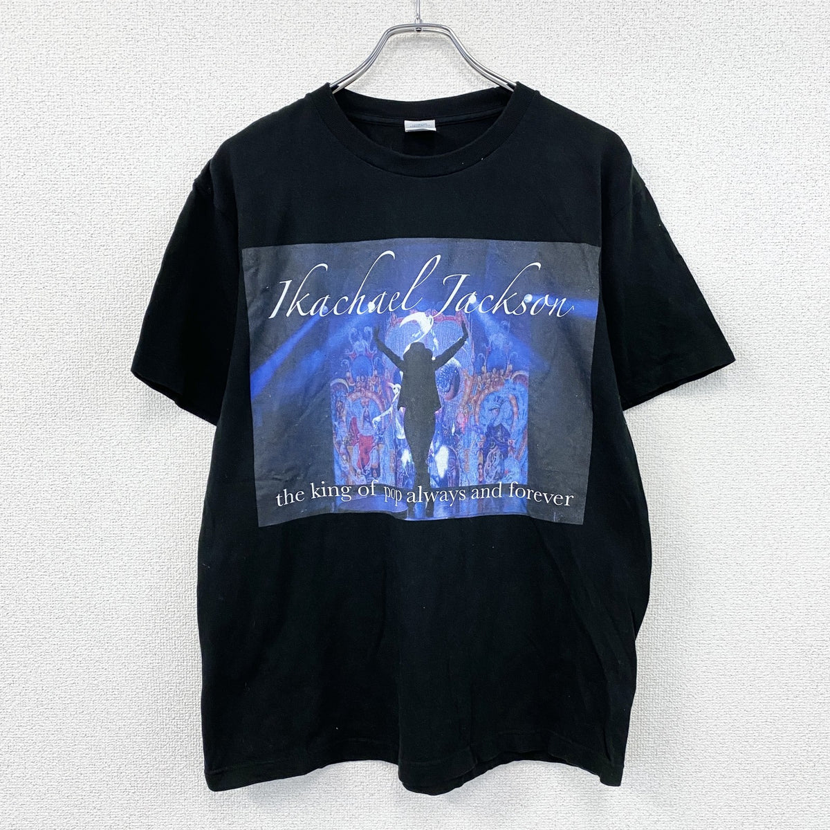 Printstar　Michael Jackson　マイケルジャクソン　半袖プリントシンガーTシャツ　黒　ブラック　Lサイズ　古着
