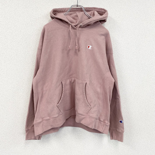 古着 used　Champion　チャンピオン　リバースウィーブ　スウェットパーカー/フーディー　ピンク　XLサイズ