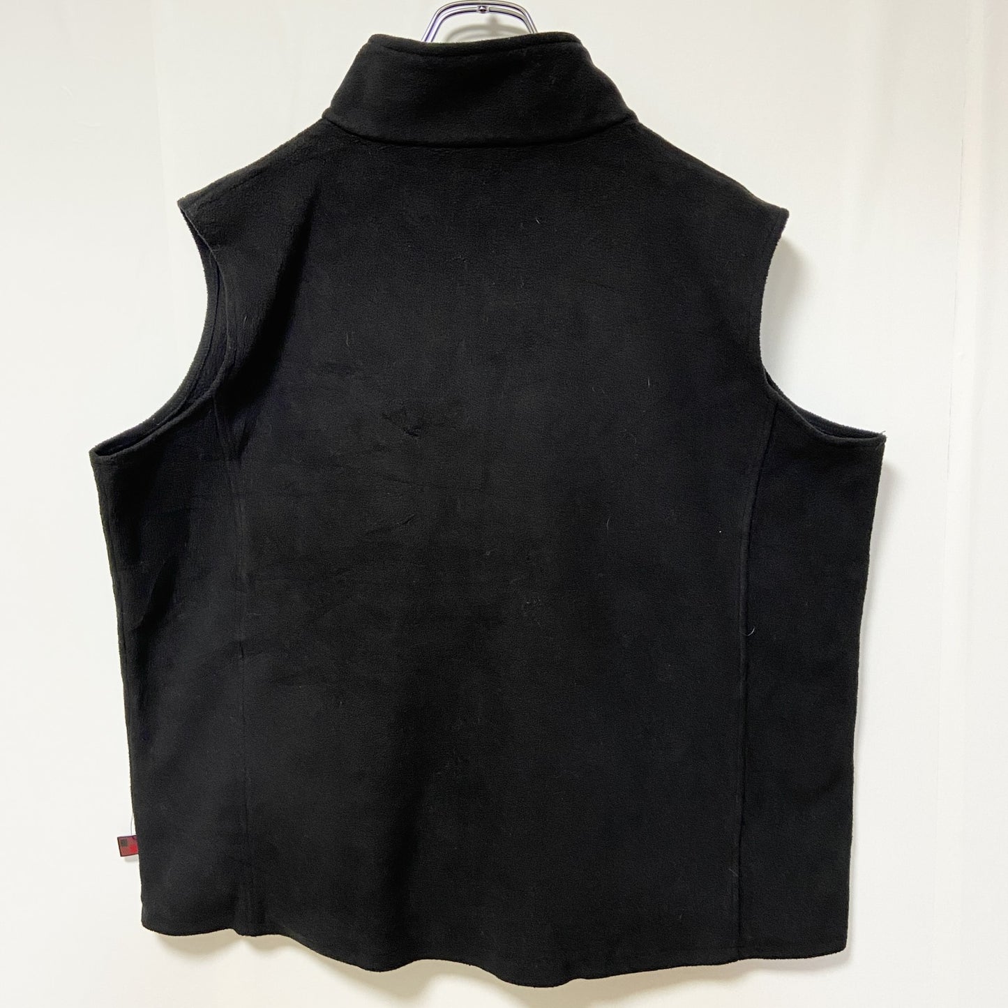 古着 used　WOOLRICH　ウールリッチ　フルジップフリーステックベスト　ハイネック　シンプル　ノームコア　黒　XLサイズ