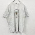 ～00s　ROMANCE　半袖プリントTシャツ　ユーロヴィンテージ　灰色　霜降りグレー　Lサイズ　古着