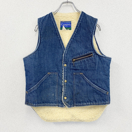 Carter's　カーターズ　デニムボアベスト　インディゴ　Mサイズ