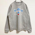 PORT&COMPANY　長袖プリントスウェット　トレーナー　クルーネック　グレー　灰色　秋冬服　Mサイズ　古着