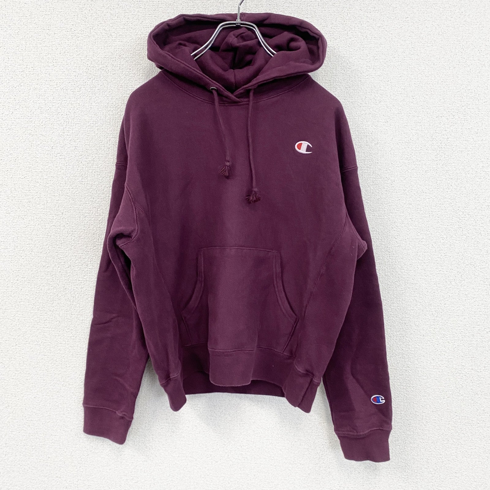Champion　チャンピオン　リバースウィーブ　スウェットパーカー/フーディー　カシスレッド　XLサイズ　古着