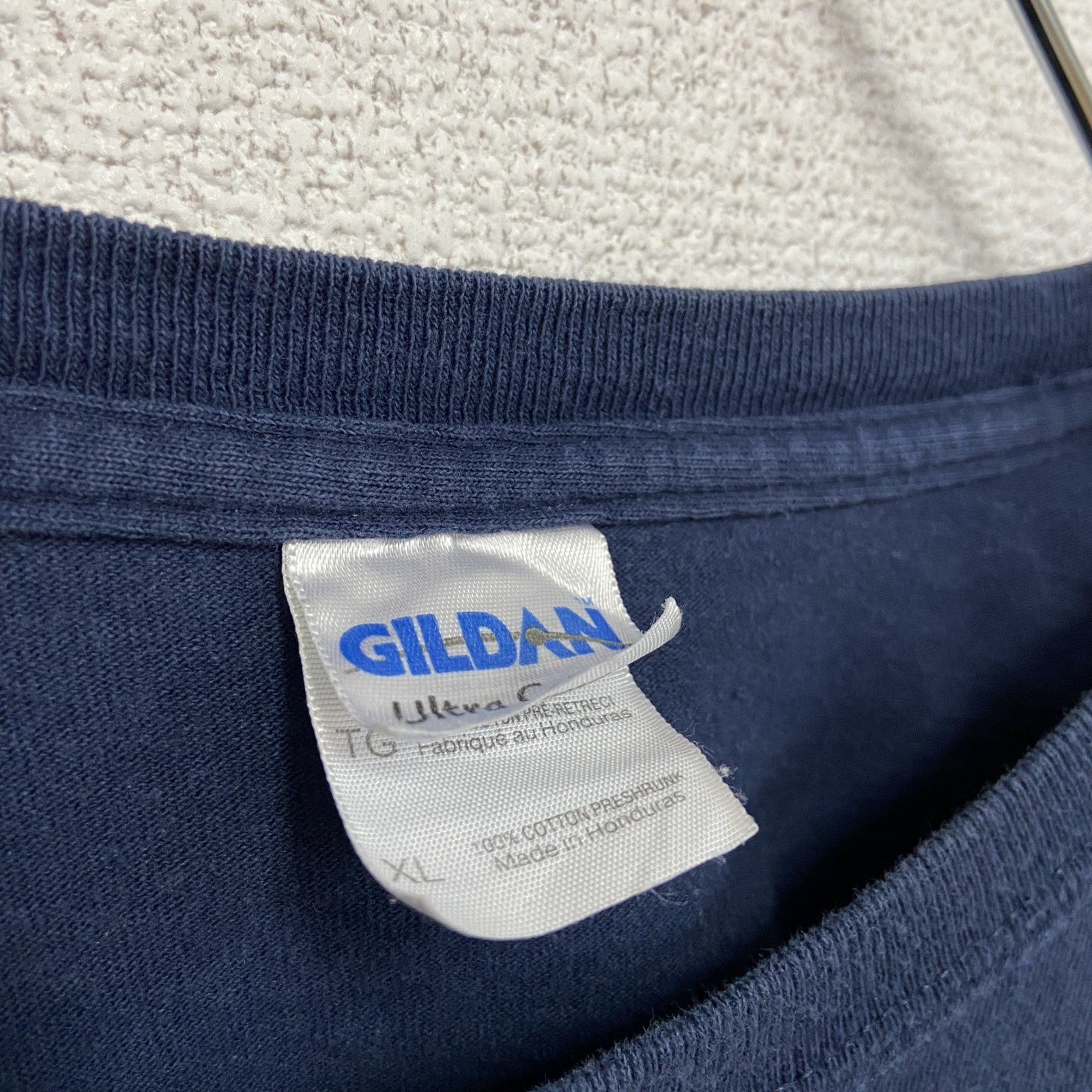 古着 used　GILDAN　ギルダン　半袖プリントTシャツ　TUTANKHAMUN　ツタンカーメン　紺　ネイビー　XLサイズ