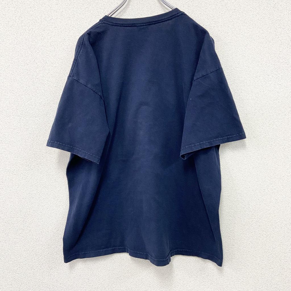 古着 used　GILDAN　ギルダン　半袖プリントTシャツ　TUTANKHAMUN　ツタンカーメン　紺　ネイビー　XLサイズ