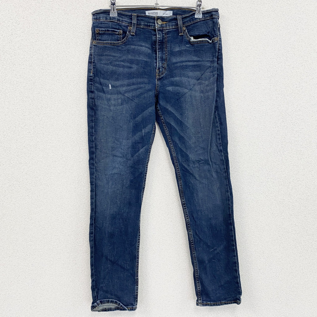 Levi’s　リーバイス　SIDNATURE　デニムパンツ/ジーンズ　鬼ヒゲ　インディゴ　W33サイズ　古着