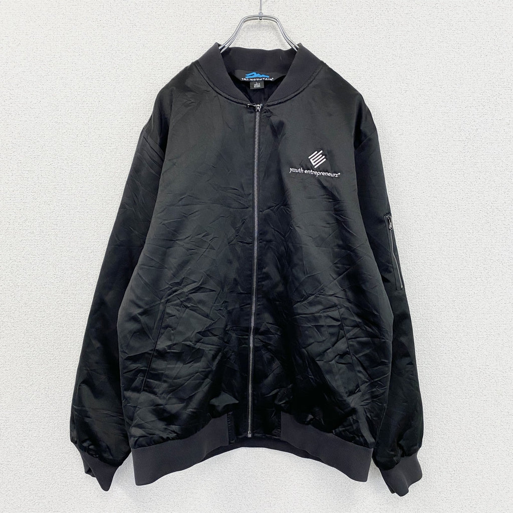 TRI-MOUNTAIN　トライマウンテン　MA-1　ブルゾン/スイングトップ　中綿入り　黒　ブラック　Lサイズ　古着