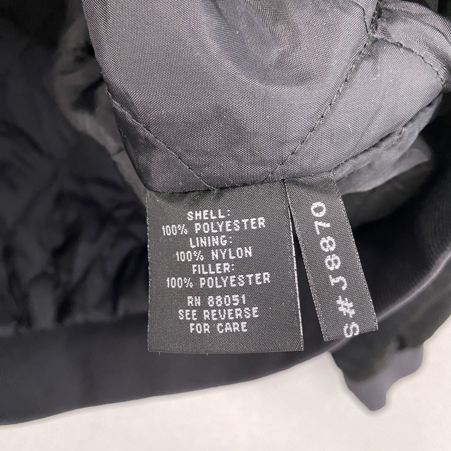 TRI-MOUNTAIN　トライマウンテン　MA-1　ブルゾン/スイングトップ　中綿入り　黒　ブラック　Lサイズ