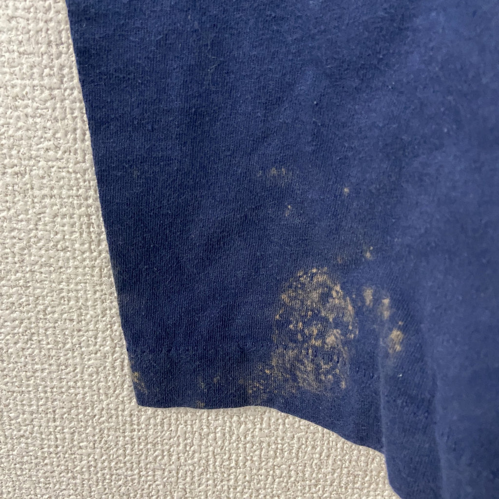 ～90s　SCREEN STARS　半袖プリントTシャツ　FLEXACRYL　ヴィンテージ　紺　ネイビー　Lサイズ　　古着