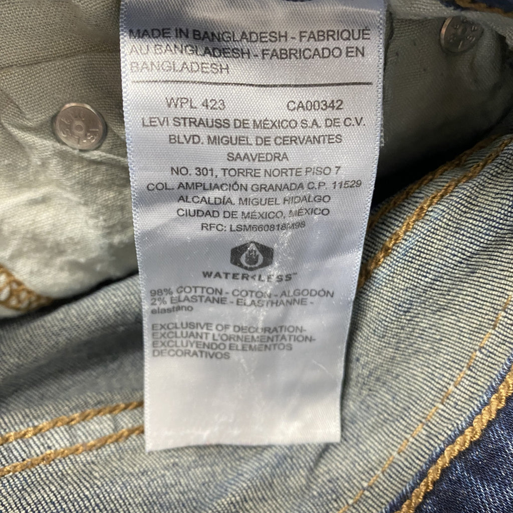 Levi’s　リーバイス　SIDNATURE　デニムパンツ/ジーンズ　鬼ヒゲ　インディゴ　W33サイズ　古着