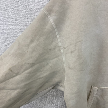 AUTHEN　オーテン　スウェットパーカー/フーディー　両V　デカロゴ　ベージュ　Lサイズ