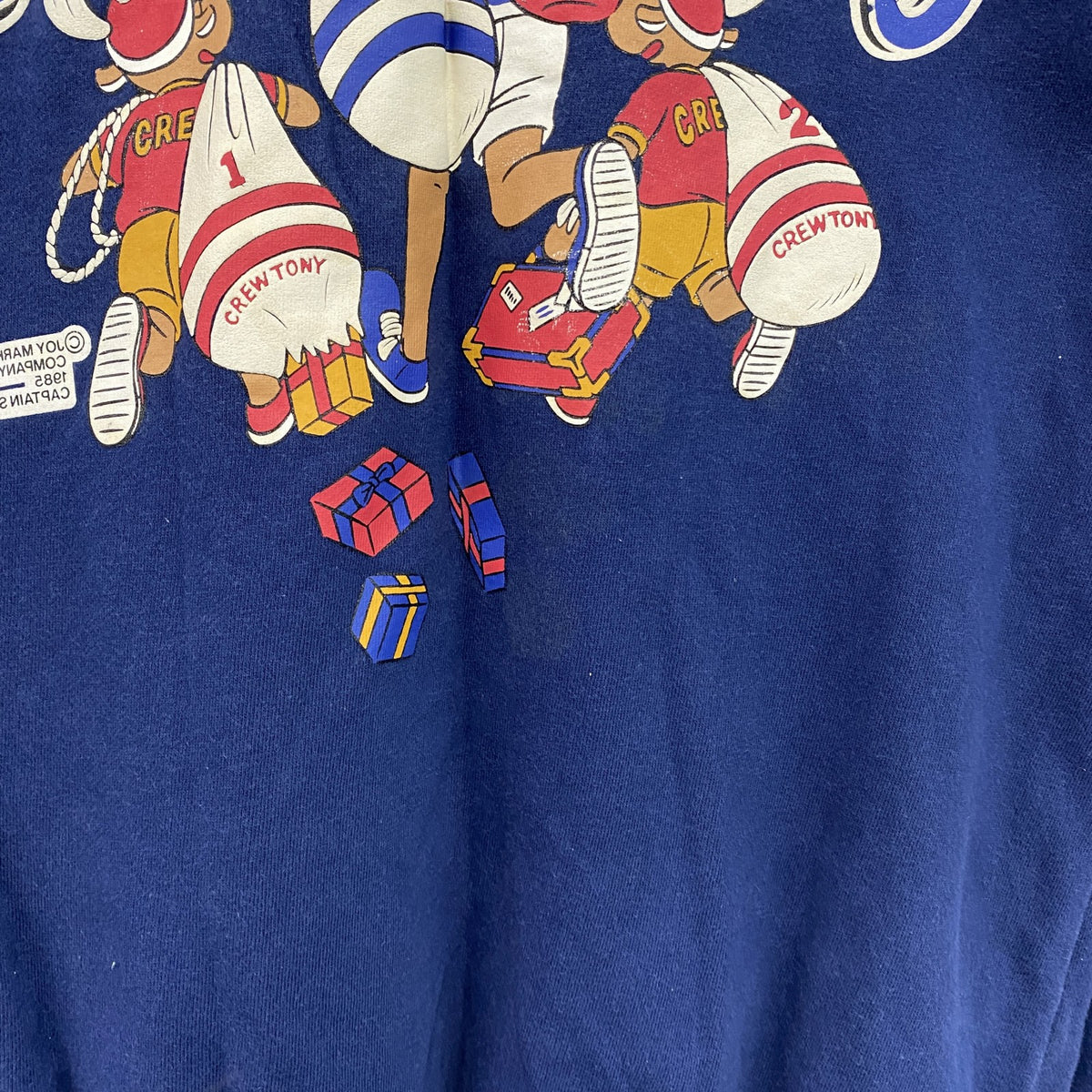 90s　CAPITAIN SANTA　キャプテンサンタ　スウェット/トレーナー　ヴィンテージ　青　ブルー　Lサイズ　古着