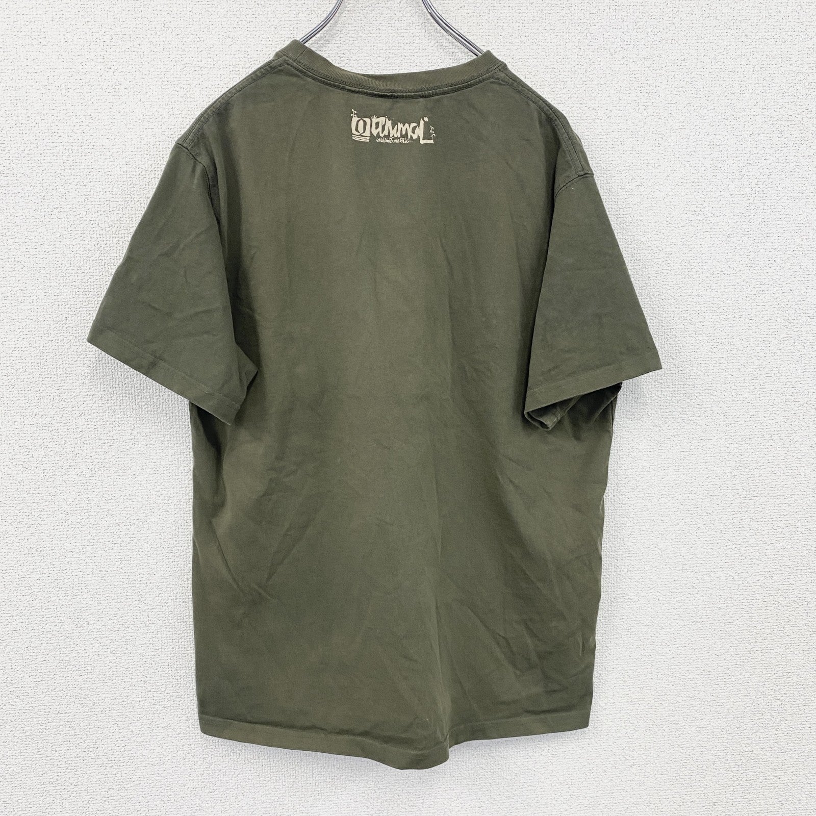 aniwal　VOLKSWAGEN　フォルクスワーゲン　ワーゲンバス　半袖Tシャツ　茶色　ブラウン　Lサイズ　古着