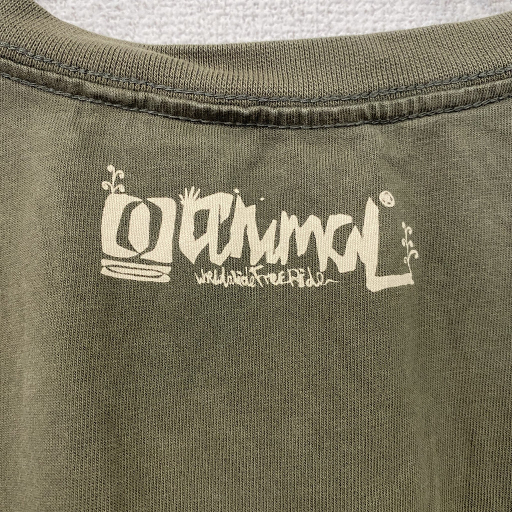 aniwal　VOLKSWAGEN　フォルクスワーゲン　ワーゲンバス　半袖Tシャツ　茶色　ブラウン　Lサイズ　古着